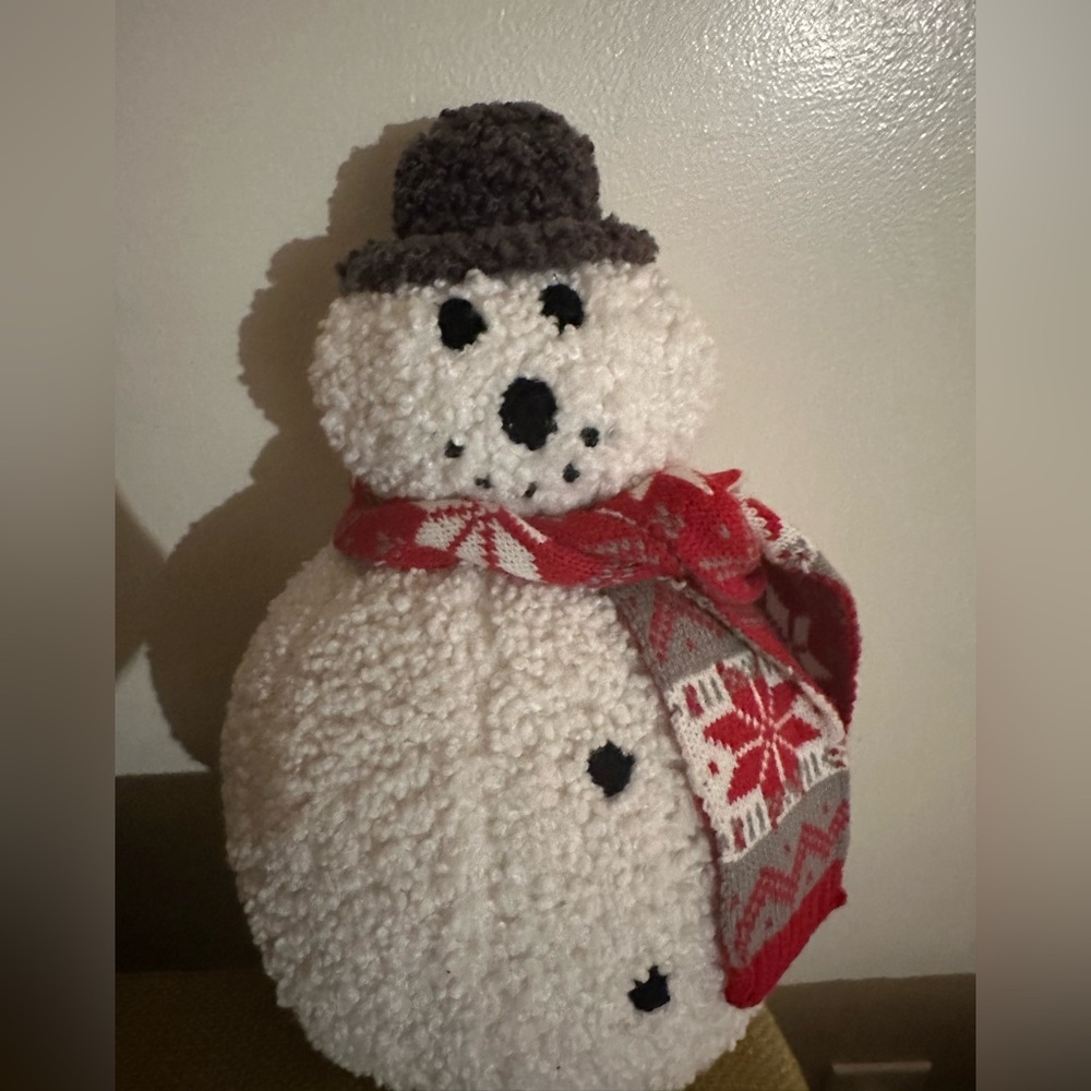 ⛄️ Pottery Barn Archie The Snowman Pillow - Holiday Decor - Picture 7 of 8